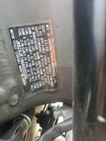 2016 KAWASAKI ZX636 E JKBZXJE19GA020350