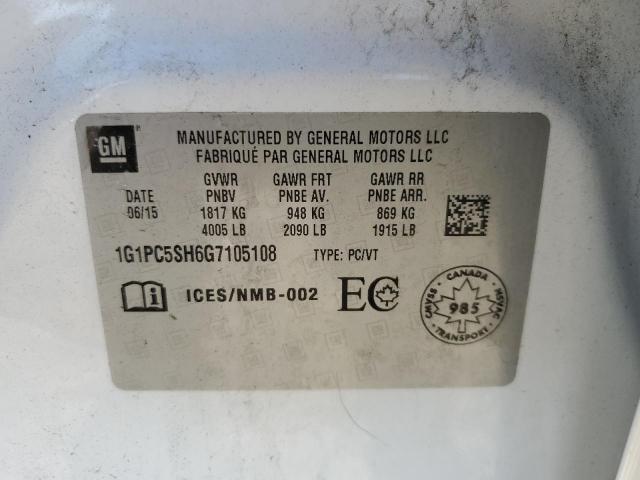 2016 CHEVROLET CRUZE LIMI 1G1PC5SH6G7105108