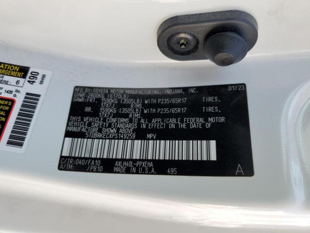 2023 TOYOTA SIENNA LE 5TDBRKECXPS149259