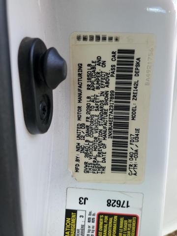 2010 TOYOTA COROLLA BA - 1NXBU4EE7AZ317899