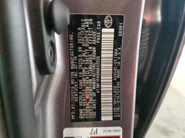 2017 TOYOTA CAMRY LE 4T1BF1FK6HU632555