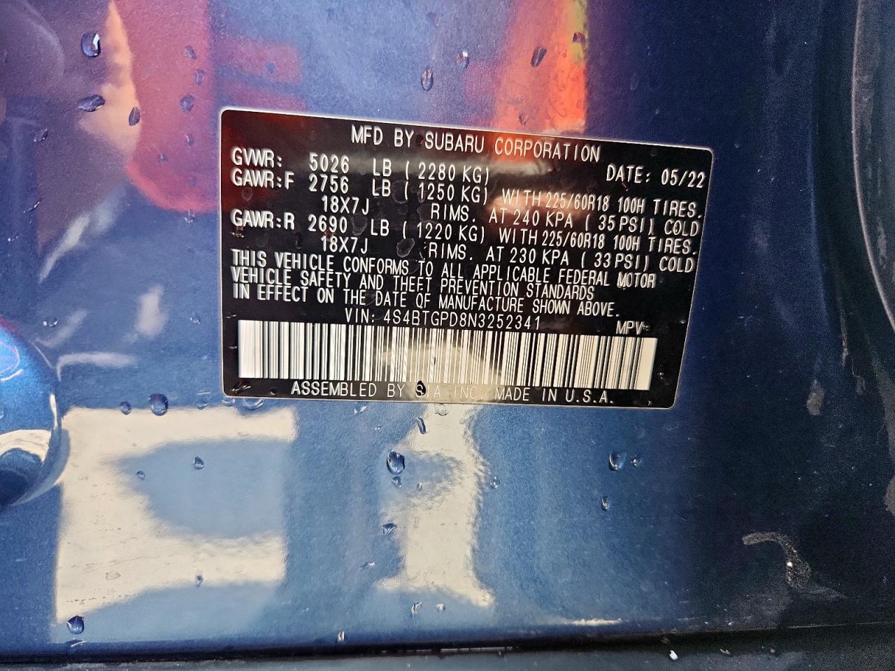 SUBARU OUTBACK TOURING