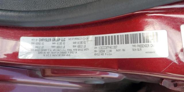 2015 CHRYSLER 200 C 1C3CCCCB7FN611937