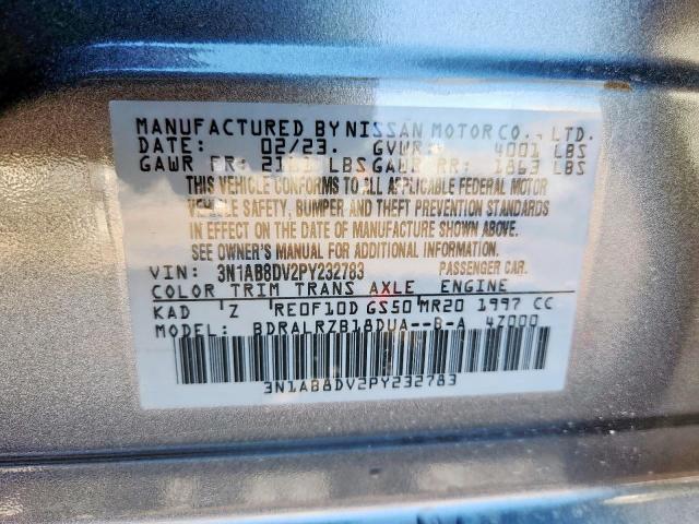 2023 NISSAN SENTRA SR 3N1AB8DV2PY232783