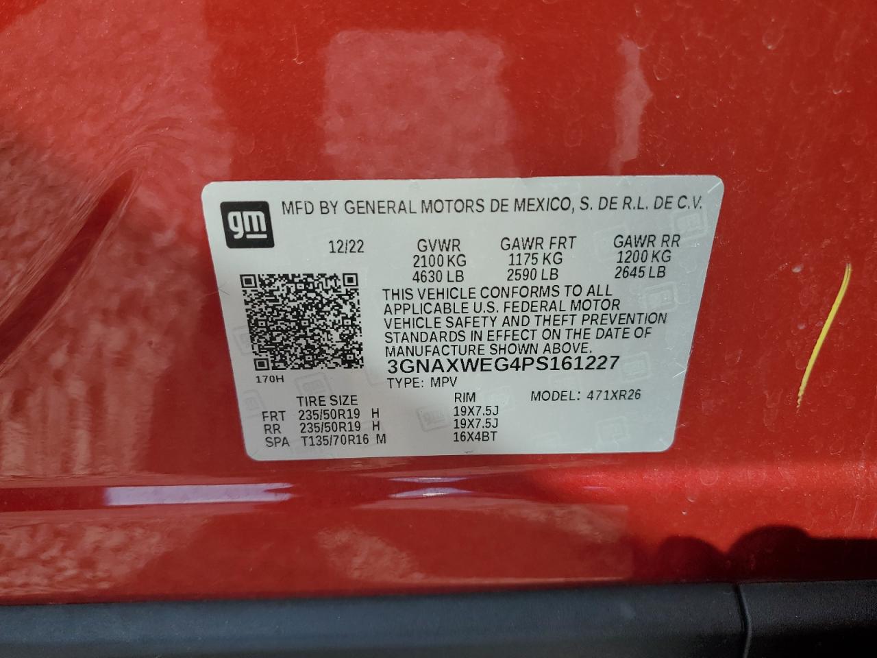 CHEVROLET EQUINOX RS