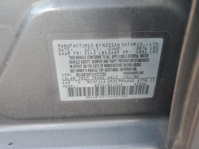 2018 NISSAN SENTRA S - 3N1AB7AP7JY237355