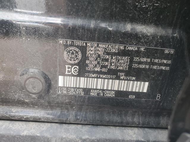 2019 TOYOTA RAV4 LIMIT 2T3DWRFV1KW020117