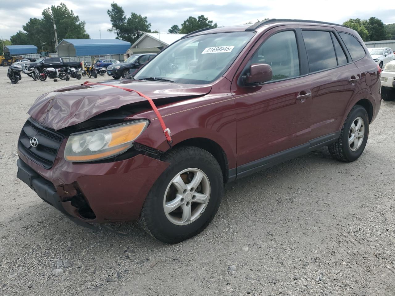 Lot #3282579866 2008 HYUNDAI SANTA FE GLS