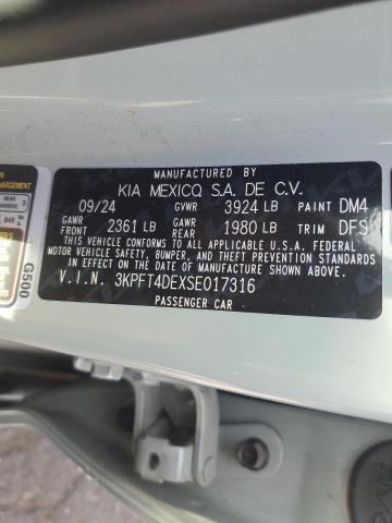 2025 KIA K4 LX 3KPFT4DEXSE017316