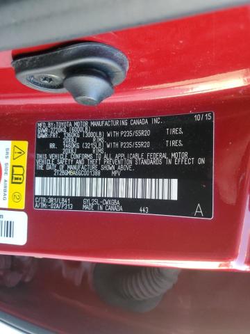 2016 LEXUS RX 450H BA 2T2BGMCA6GC001388