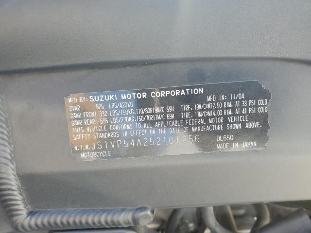 2005 SUZUKI DL650 K JS1VP54A252101256