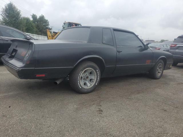 CHEVROLET MONTE CARL 1987 black coupe gas 1G1GZ11G6HR122321 photo #4