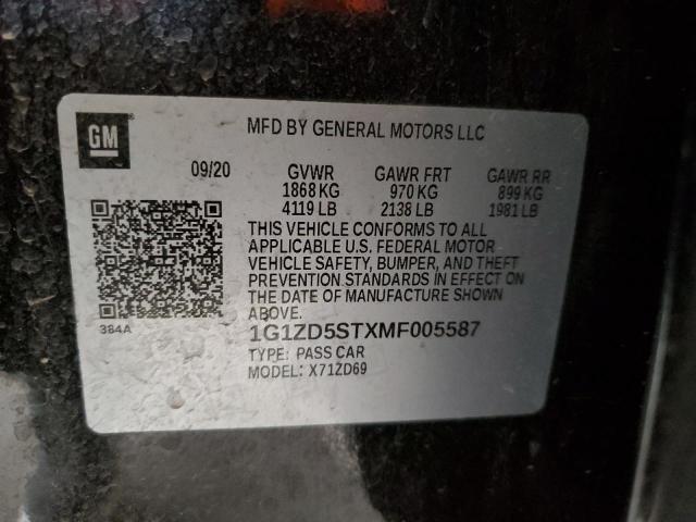 2021 CHEVROLET MALIBU LT #3279827256