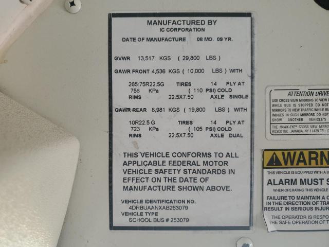 2010 IC CORPORATION CE SERIES SCHOOL #3256391343