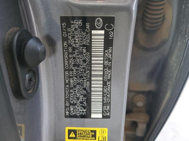 2015 LEXUS ES 350 JTHBK1GG3F2179559