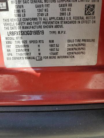 2016 BUICK ENVISION PREMIUM LRBFXESX3GD190519