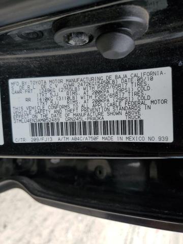 2010 TOYOTA TACOMA DOU #3315726456