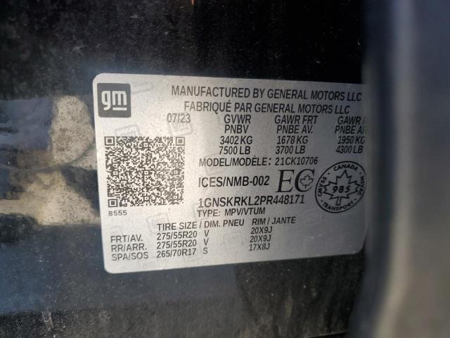 2023 CHEVROLET TAHOE K150 1GNSKRKL2PR448171
