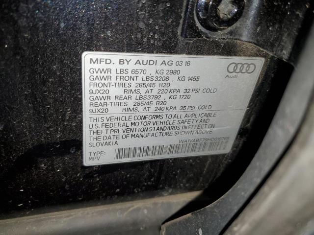 2017 AUDI Q7 PRESTIGE WA1VABF79HD010768