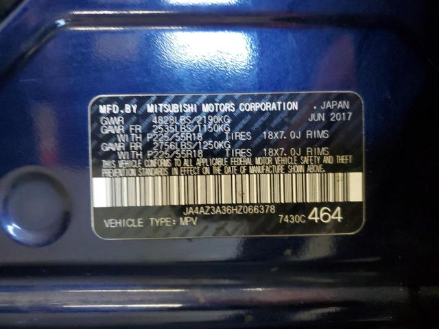 2017 MITSUBISHI OUTLANDER JA4AZ3A36HZ066378