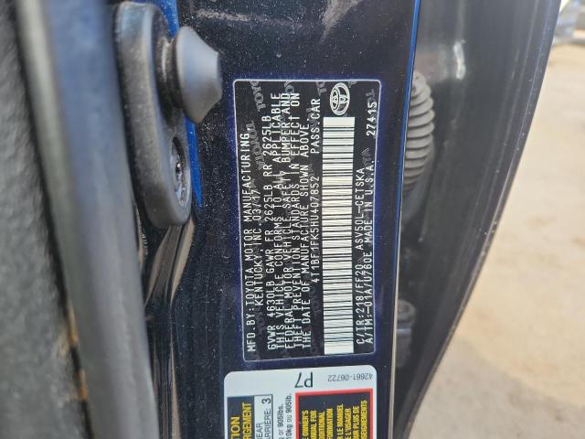 2017 TOYOTA CAMRY LE 4T1BF1FK5HU407852