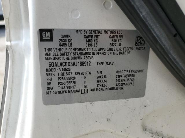 2010 BUICK ENCLAVE CXL - 5GALVCED3AJ188912