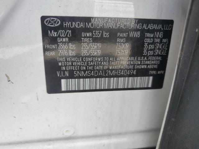 2021 HYUNDAI SANTA FE LIMITED 5NMS4DAL2MH340494