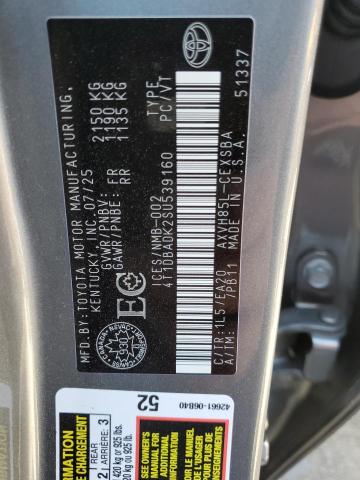 2025 TOYOTA CAMRY XSE - 4T1DBADK2SU539160