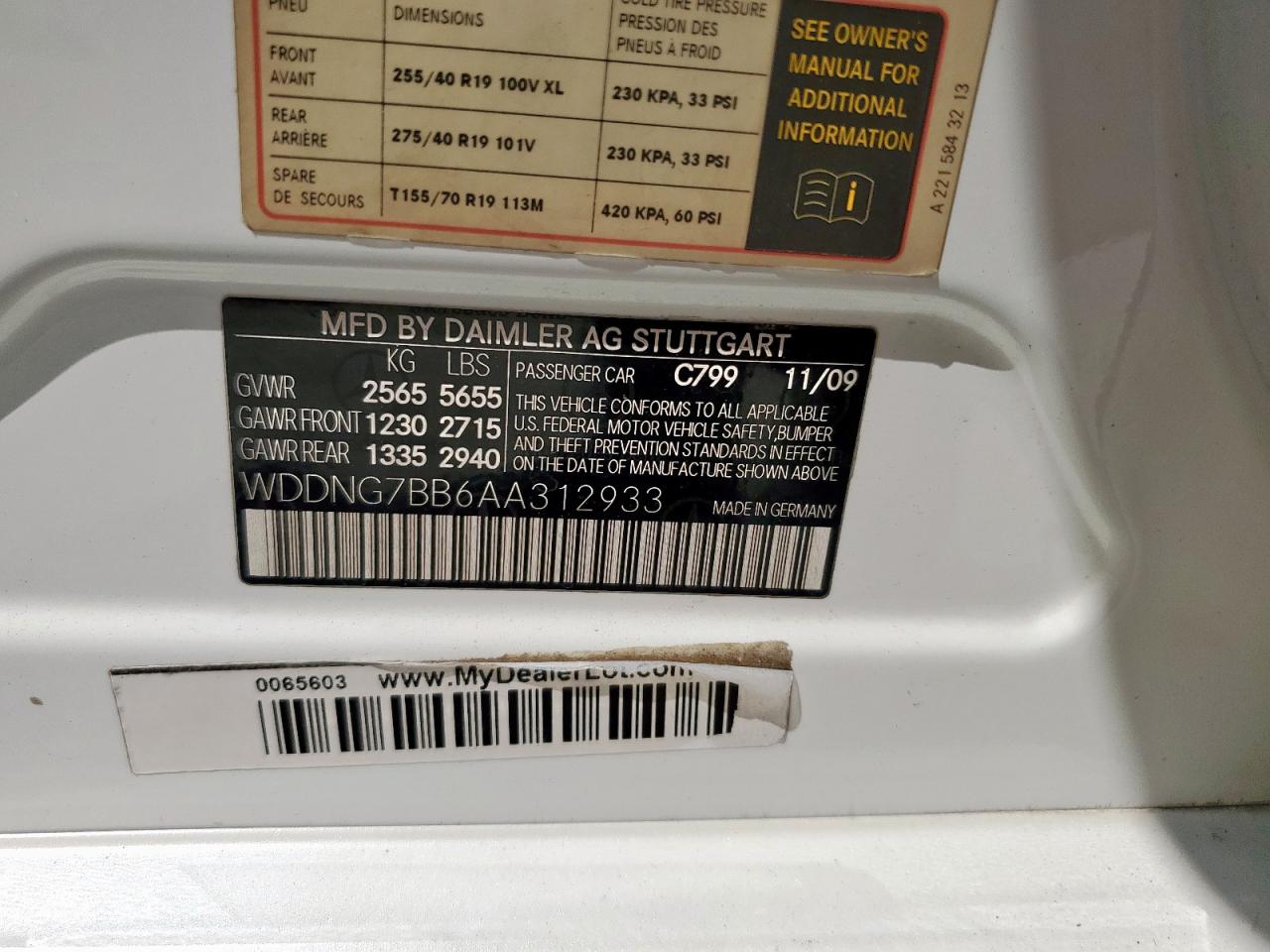 MERCEDES-BENZ S-CLASS 550