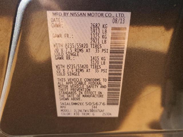 2014 INFINITI QX60 - 5N1AL0MM2EC505676