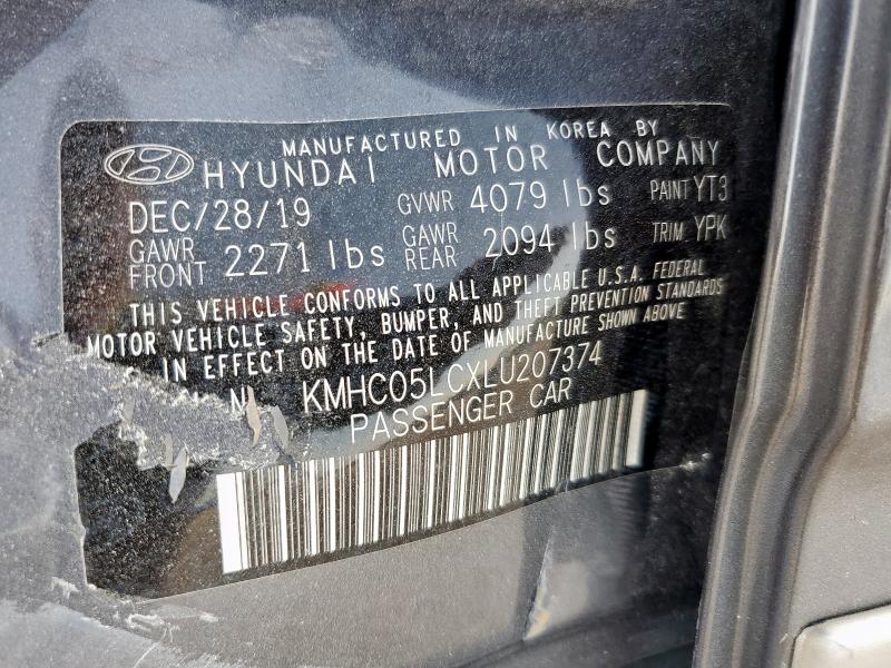 2020 HYUNDAI IONIQ LIMI KMHC05LCXLU207374