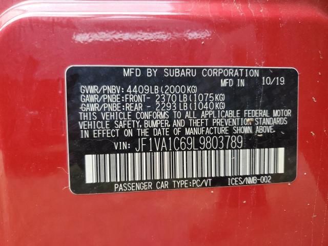 2020 SUBARU WRX PREMIU JF1VA1C69L9803789
