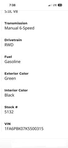 2019 FORD MUSTANG BU - 1FA6P8K07K5500XXX