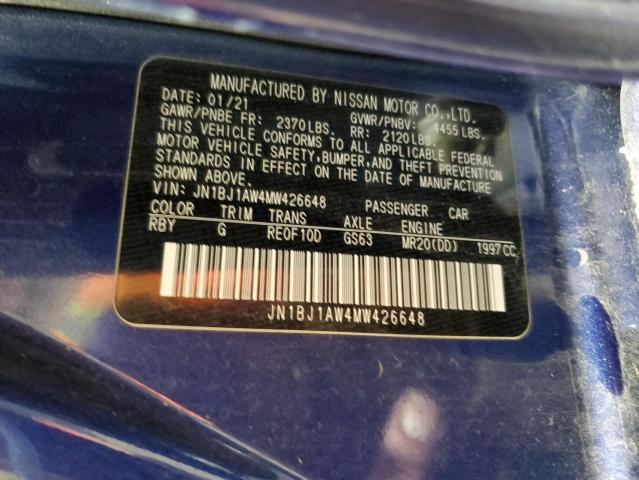 2021 NISSAN ROGUE SPOR JN1BJ1AW4MW426648