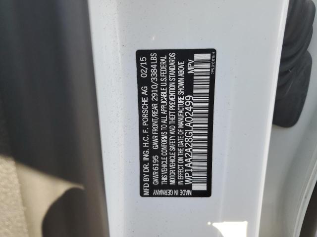 2016 PORSCHE CAYENNE WP1AA2A28GLA02499