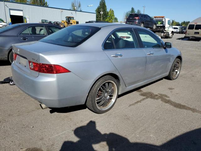ACURA TSX 2004 silver  gas JH4CL96944C043094 photo #4