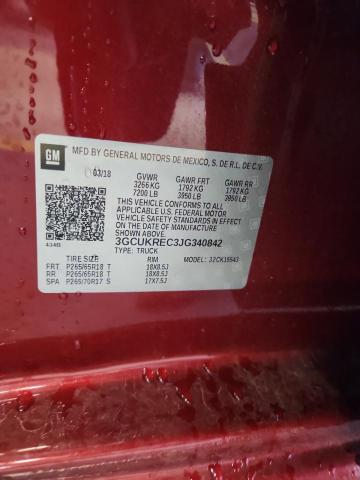 2018 CHEVROLET SILVERADO K1500 LT - 3GCUKREC3JG340842