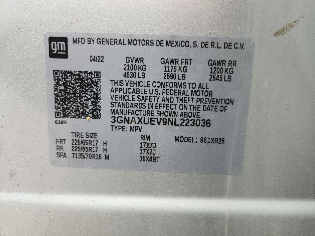 CHEVROLET EQUINOX LT