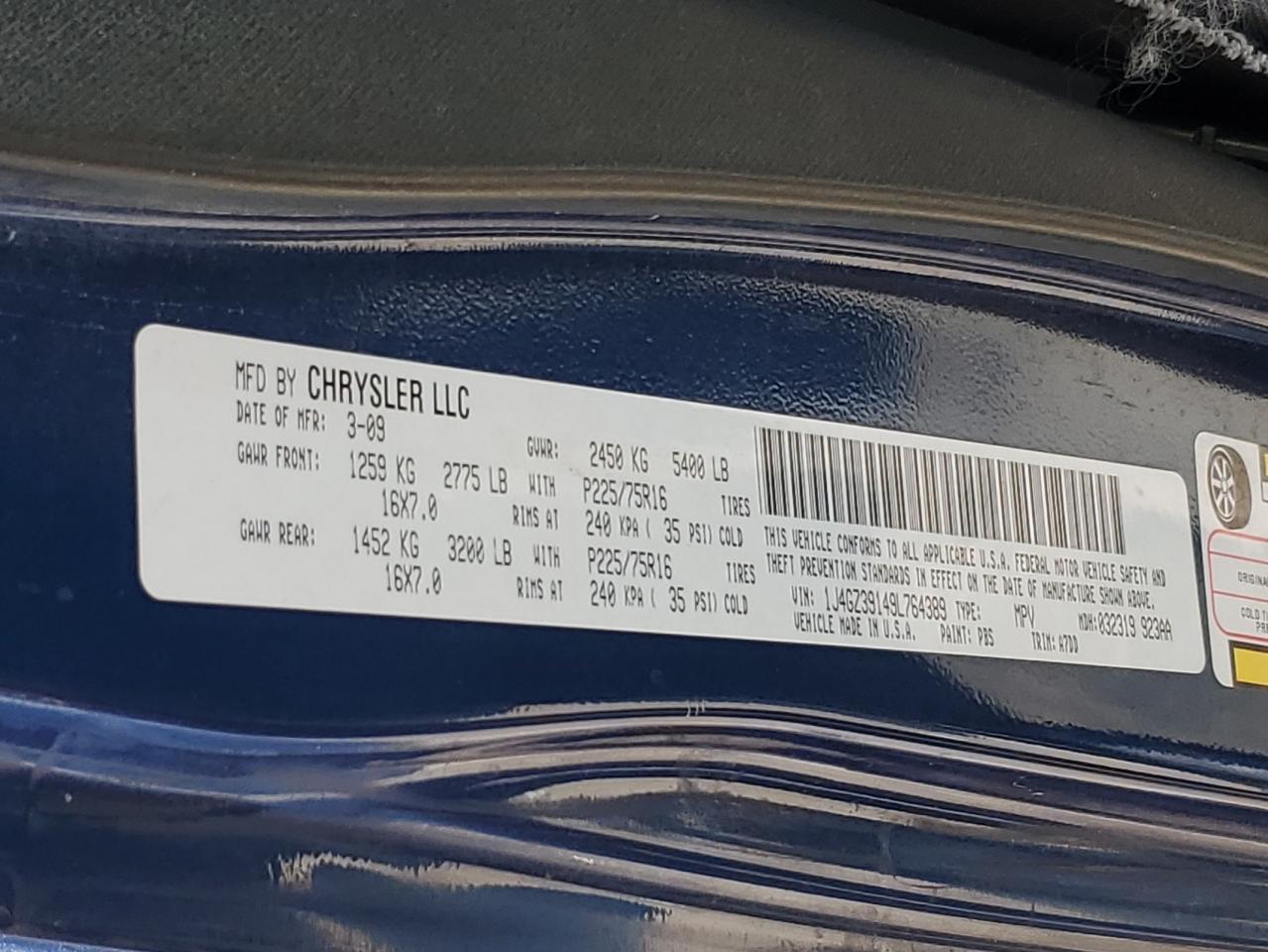 Lot #3241669323 2009 JEEP WRANGLER UNLIMITED X