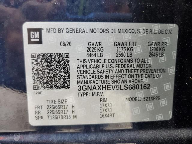 2020 CHEVROLET EQUINOX LS - 3GNAXHEV5LS680162