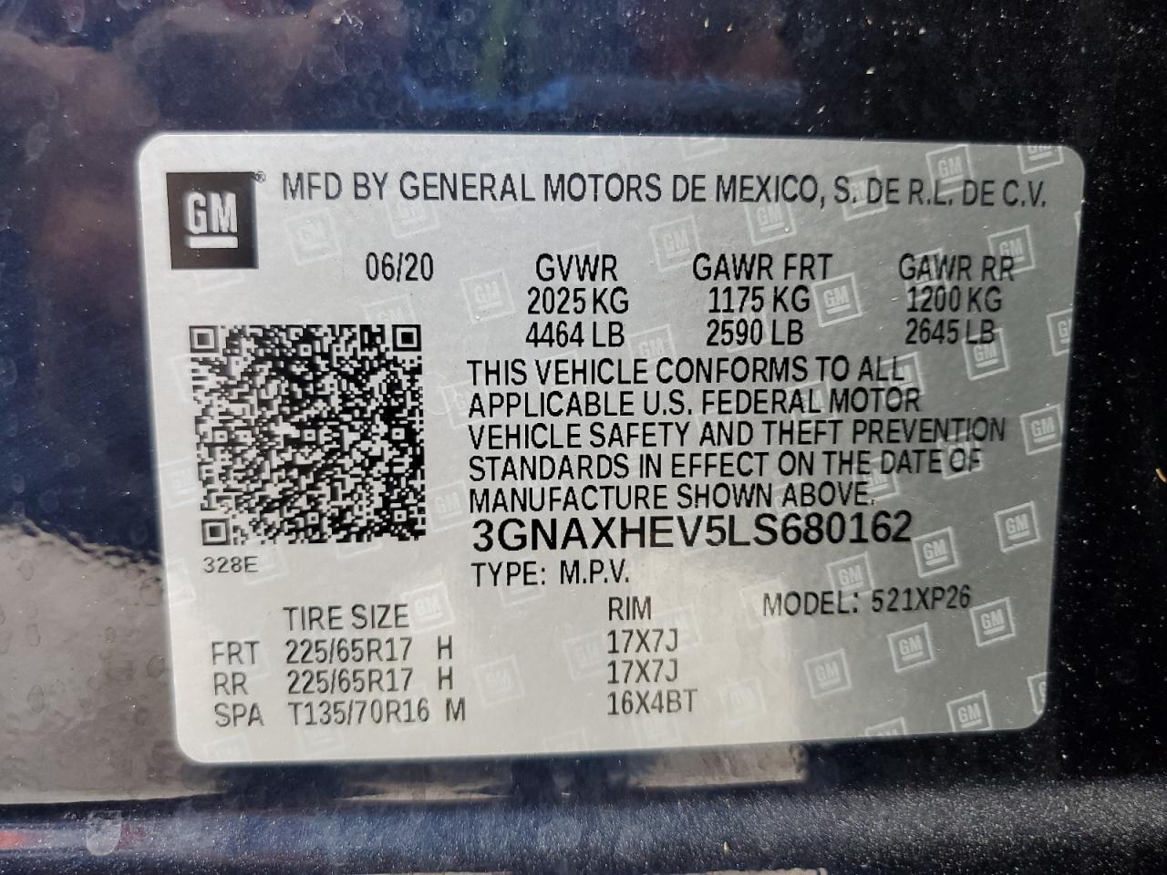 CHEVROLET EQUINOX LS
