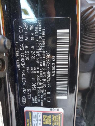 2019 KIA RIO S 3KPA24AB6KE220923