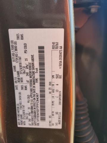 2015 FORD F150 LARIAT 1FTEW1EF7FFC84367
