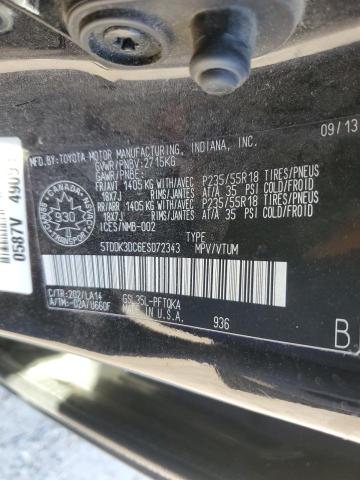 2014 TOYOTA SIENNA XLE - 5TDDK3DC6ES072343