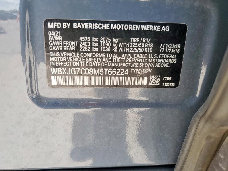 2021 BMW X1 SDRIVE28I WBXJG7C08M5T66224