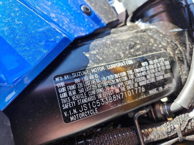2022 SUZUKI GSX-S750 M - JS1C533B8N7101776