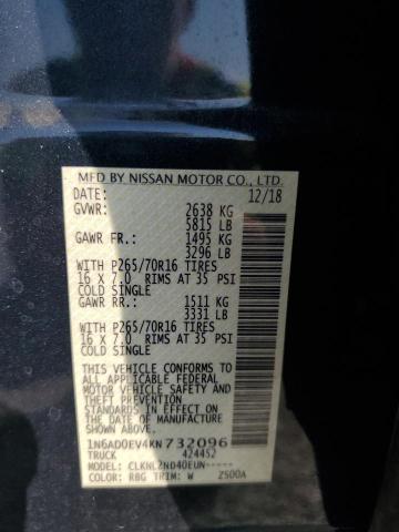 2019 NISSAN FRONTIER S 1N6AD0EV4KN732096