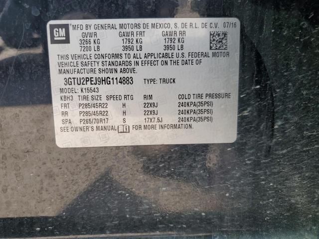 2017 GMC SIERRA K1500 DENALI 3GTU2PEJ9HG114883