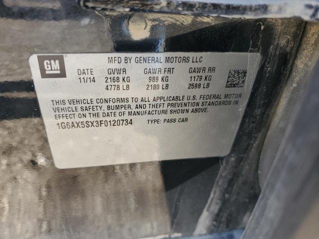 2015 CADILLAC CTS LUXURY 1G6AX5SX3F0120734