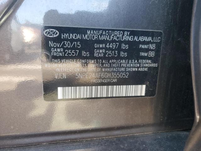 2016 HYUNDAI SONATA SE 5NPE24AF6GH355052